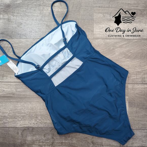 Cupshe Sandy Daze Shirred One Piece Swimsuit Size L - Picture 7 of 7